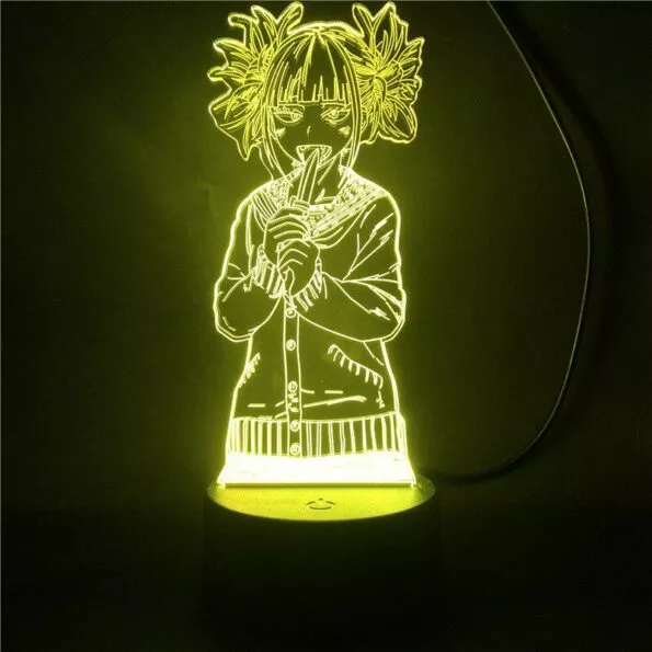 luminaria my hero academia boku no hero academy criancas luz da noite levou anime Luminária My Hero Academia Boku No Hero Academy Crianças Luz Da Noite LEVOU Anime Meu Herói Academia Toga Himiko Figura Miúdos 3D Presente Luz Noturna para Quarto Decoração Presentes de Natal