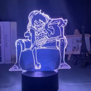 luminaria one piece 3d luz da noite macaco d luffy figura usb alimentado por bateria Luminária Attack on Titan eren jaeger 3d led anime nightlights lâmpada ataque titan eren night light candeeiro de mesa para o presente natal