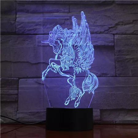 Luminária Pégasos Cavalo Alado 26cm