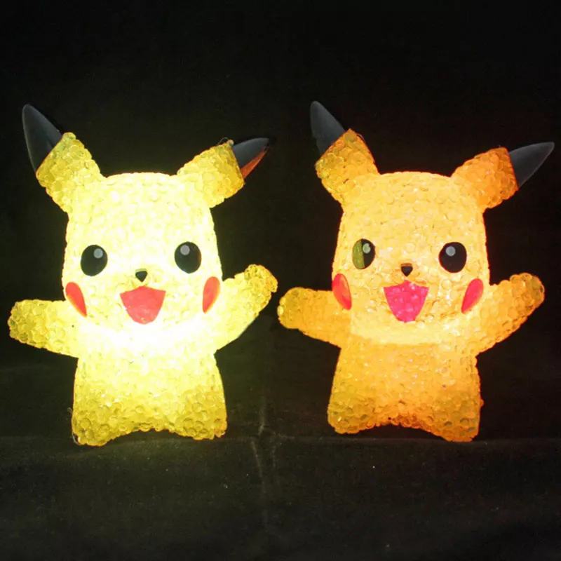 luminaria pokemon pikachu luzes da noite mudanca de cor led luzes Pelúcia Angry Birds 16x20cm 90g grande bonito voar porcos brinquedo de pelúcia série dos desenhos animados macio agradável boneca para meninos