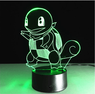 Luminária Pokémon Squirtle 26cm
