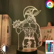 Luminária Seven Deadly Sins Nanatsu no Taizai Lâmpada de luz da noite de acrílico anime os sete pecados mortais esclor luz para cama quarto decoração nightlight crianças candeeiro mesa esclor presente