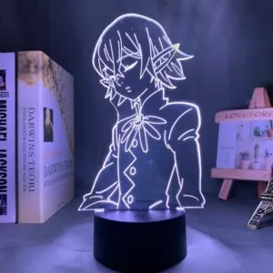 luminaria seven deadly sins nanatsu no taizai os sete pecados mortais helbram led Luminária Anime Attack on Titan levi ackerman acrílico lâmpada 3d hange zoe para decoração do quarto de casa luz criança presente zoe hange led noite luz anime