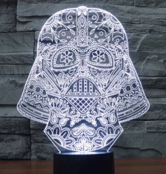 luminaria star wars darth vader 03 26cm Luminária Cubo LED Minecraft