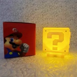 luminaria super mario bros conduziu a luz da noite ponto de interrogacao som cubo Super Mario Bros passa marca de 1 bilhão de dólares na bilheteria.