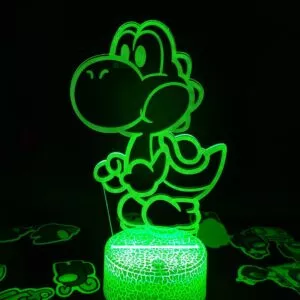 luminaria super mario jogo nintendo yoshi 3d led ilusao luzes da noite criativo Brinco Attack on titan anime acrílico resina epóxi peixe gancho brincos feitos à mão dangles brincos