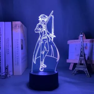 luminaria sword art online anime led night light espada arte em linha kirito para Luminária Anime luz da noite led bakemonogatari yotsugi ononoki para decoração do quarto presente colorido nightlight manga lâmpada 3d yotsugi onononoki