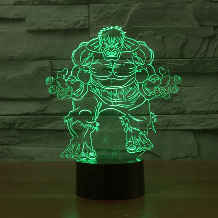 luminaria the hulk 26cm Luminária Barco One Piece 26cm