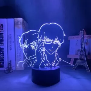 luminaria zankyou no terror anime led night light terror resonance para decoracao Luminária Attack On Titan Shingeki no Kyojin Acrílico 3d lâmpada ymir ataque em titã para casa decoração do quarto luz presente da criança ymir conduziu a luz da noite anime