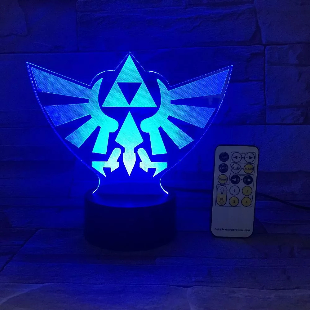 luminaria zelda 26cm Luminária Gato #2 Troca Cores LED Conduzida Silicone