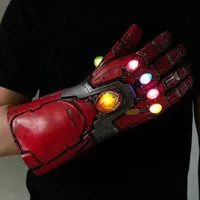 luva manopla do infinito homem de ferro vingadores guerra infinita avengers infinity Luva Halloween Props Gift Fun Nightclub Party Punk Finger Bracelet Gothic Skull Skeleton Bone Hand Finger Bracelet Party Decoration