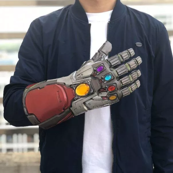 luva manopla do infinito iron man vingadores guerra infinita avengers infinity war Anel Vingadores Marvel Thanos 4 Anéis Do Homem Aranha Homem De Ferro Arco Reator Infinito Guerra Infinity Gauntlet Anéis para Homens Cosplay Jóias