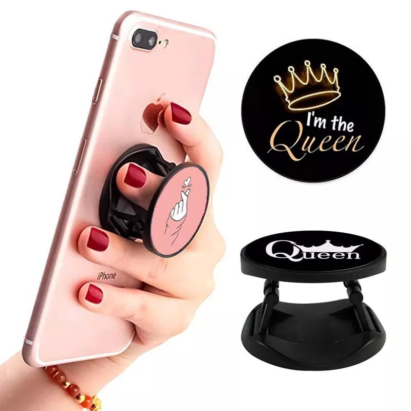 Luxo dobrável aperto do telefone anel de dedo titular suporte do telefone suporte do telefone soquete suporte do telefone para iphone samsung huawei xiaomi titular
