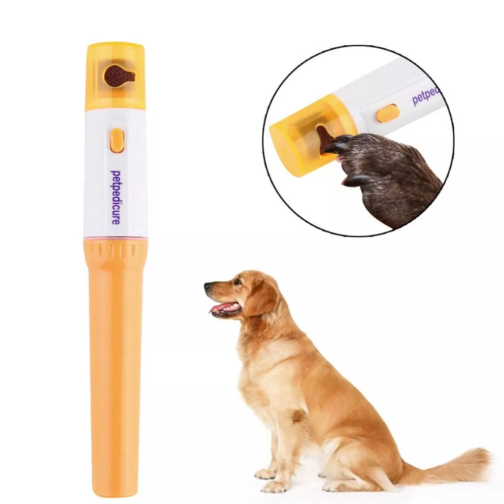 Máquina de cortar unhas elétrica do animal de estimação indolor pedicure pet cães gatos pata aparador de unhas corte de animais de estimação arquivo de moagem kit grooming produtos protable