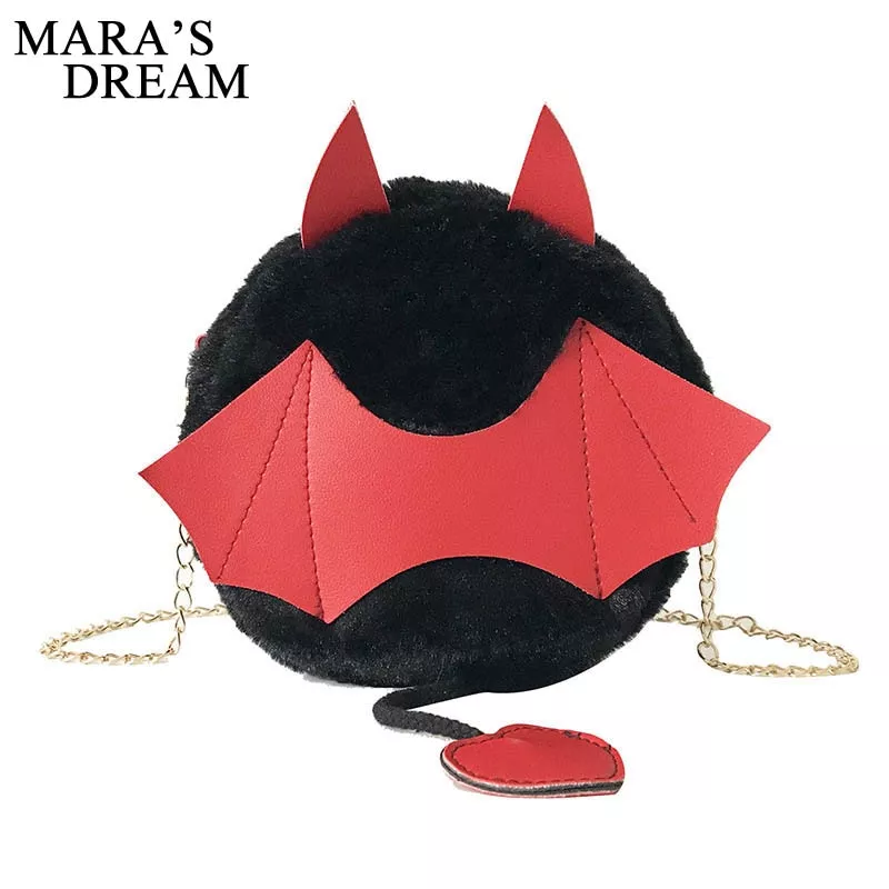 maras dream bolsa de pelucia pequena com desenho feminina saco de ombro Pelúvcia unicórnio preto boneca de pelúcia brinquedo animal dormir travesseiro bonito sonho unicórnio acompany briquedo boneca