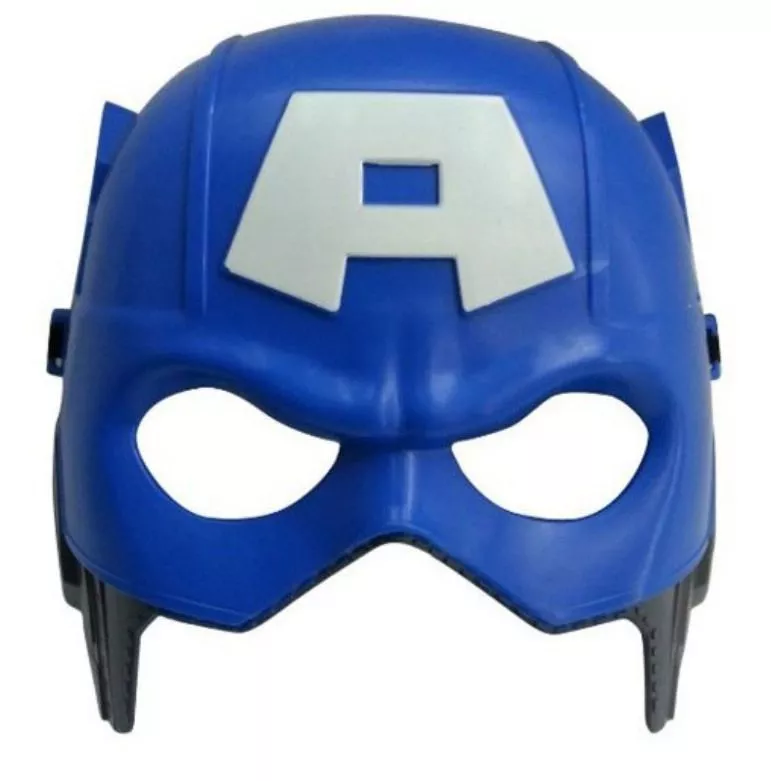 mascara capacete vingadores avengers kenner capitao america captain america Camiseta Manga Longa Marvel Disney Armadura Capitão América Soldado Invernal Azul