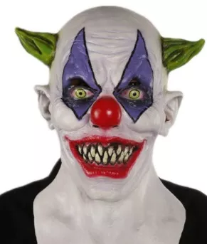 mascara palhaco terror profissional Máscara Hellraiser Renascido do Inferno Profissional