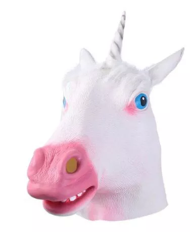 mascara profissional unicornio Máscara Halloween carnaval o mandaloriano cosplay capacete fantasia super-herói máscara facial de prata látex batalha traje adereços cabeça vestir