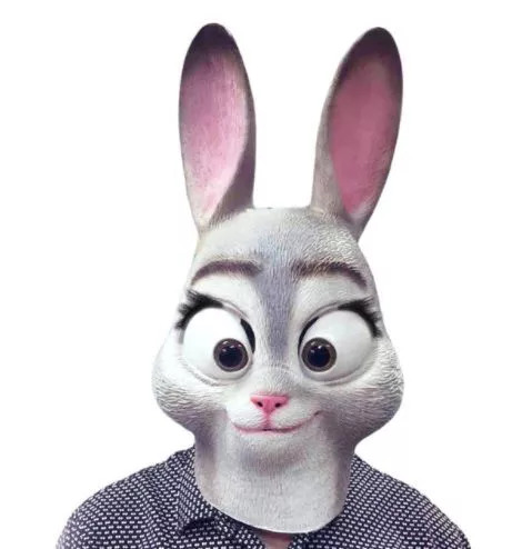 Máscara Profissional Zootopia Judy Hopps