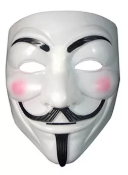 mascara v de vinganca anonymous 2 Máscara Palhaço Profissional