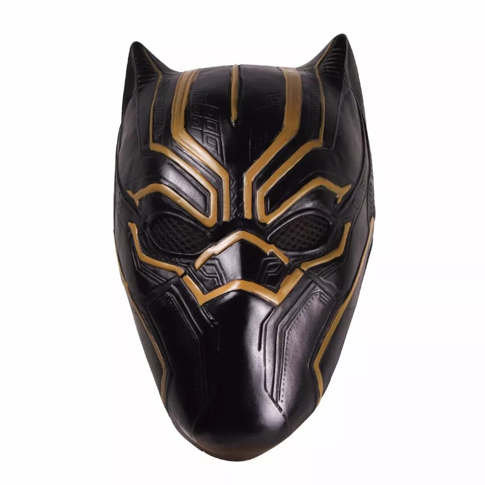Máscara Vingadores Guerra Infinita Avengers Infinity War Pantera Negra Black Panther Gold