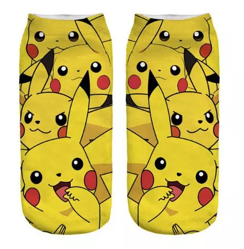 Meia Anime Pokemon Pikachu