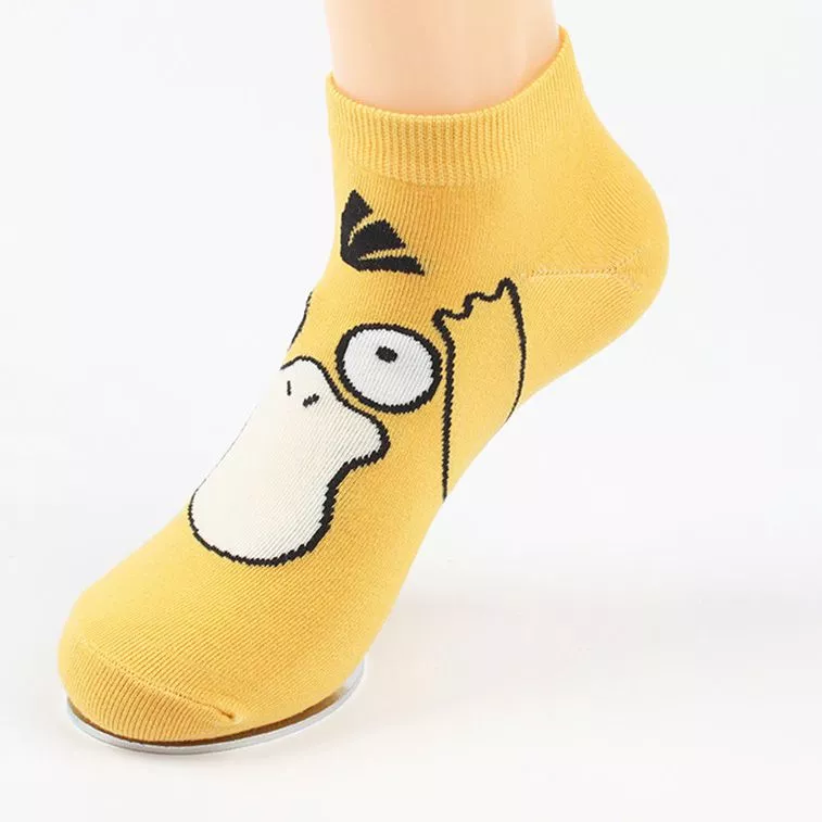 meia anime pokemon psyduck tamanho Unico Meia Minions Céu