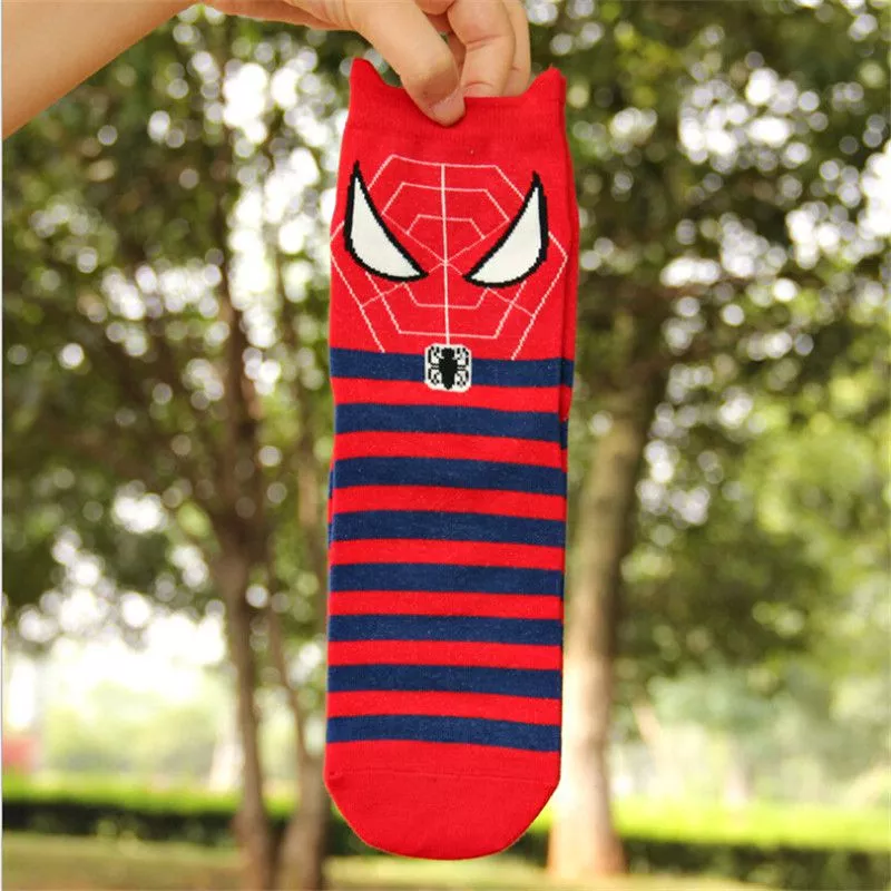 meia marvel homem aranha spider man tamanho Unico a2 Estojo Bolsa Porta Lápis Escolar Macaron Cookies