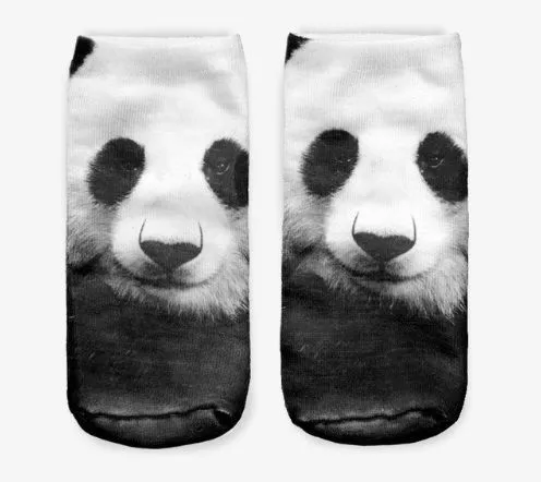 meia panda Harajuku emoção ícone cosplay expressão meias meias anime bonito branco/preto collants