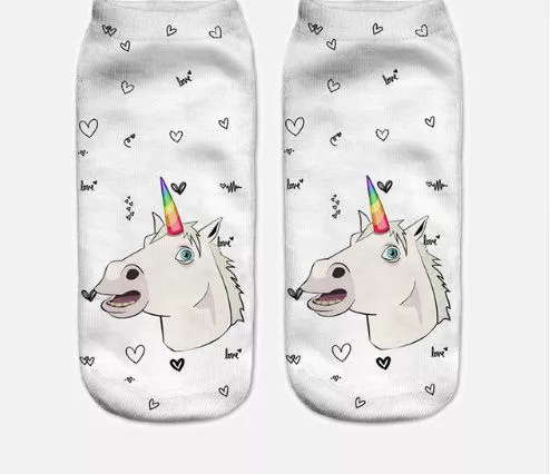 meia unicornio 02 Caneca Copo Caneca de Café com Colher e Tampa Coroa Glod Unicórnio Beber 2 Café Xícara de Chá de Presente