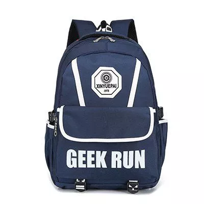 mochila adulto geek run azul Mochila Transparente Roxo