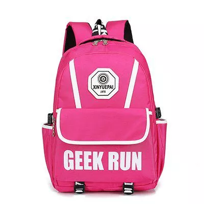 mochila adulto geek run rosa Mochila Transparente Roxo