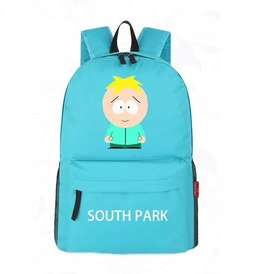 Mochila Anime South Park Kyle Broflovski Azul Piscina