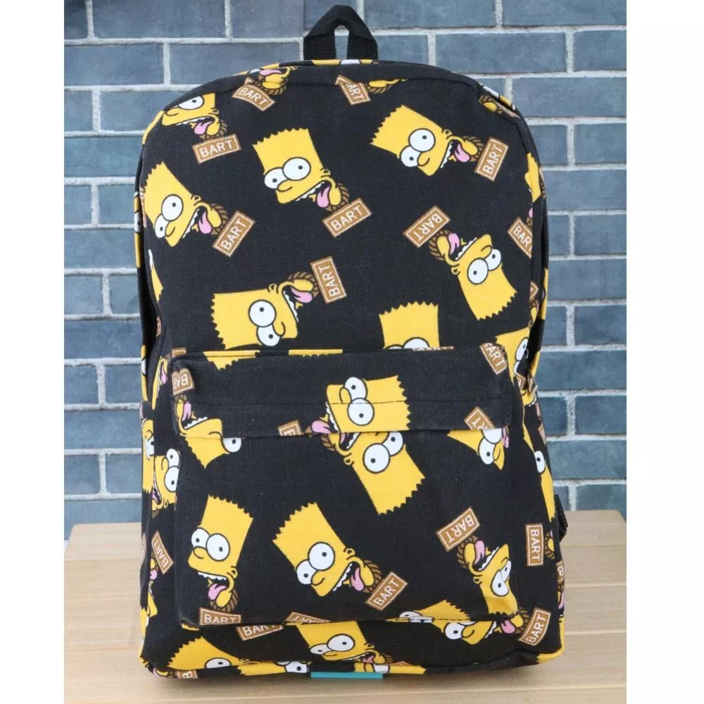 mochila bart simpson preta 001 Mochila Bart Simpson Preta #001