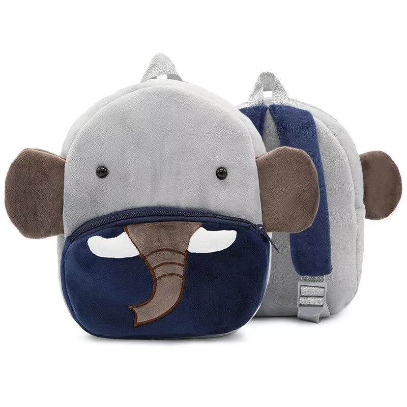 mochila infantil elefante Sapatos para crianças de algodão, sapatos para crianças meninos e meninas de outono, chinelos fofos com orelhas de coelho, espessamento de bola, sapatos internos