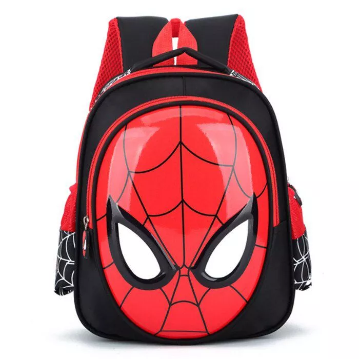 mochila infantil homem aranha spiderman 3d preto Mochila Infantil Vaca