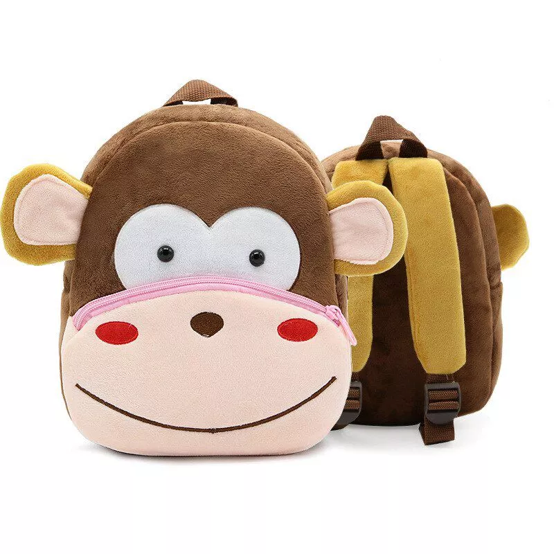 mochila infantil macaco Sapatos para crianças de algodão, sapatos para crianças meninos e meninas de outono, chinelos fofos com orelhas de coelho, espessamento de bola, sapatos internos