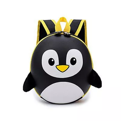 mochila infantil pinguim preto Mochila Infantil Leopardo