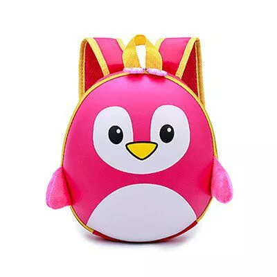 mochila infantil pinguim rosa Sapatos para crianças de algodão, sapatos para crianças meninos e meninas de outono, chinelos fofos com orelhas de coelho, espessamento de bola, sapatos internos