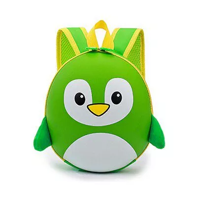 mochila infantil pinguim verde Sapatos para crianças de algodão, sapatos para crianças meninos e meninas de outono, chinelos fofos com orelhas de coelho, espessamento de bola, sapatos internos