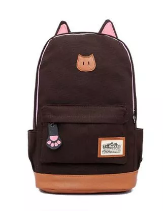 mochila orelha de gato varias cores Mochila Anime Neko Atsume