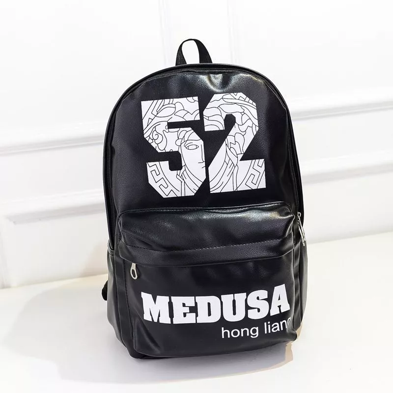 mochila pasta bolsa 52 medusa preta Mochila Pasta Bolsa Desenho Animado Olhos Monstro