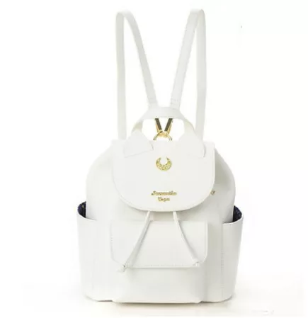 Mochila Pasta Bolsa Anime Sailor Moon Branca