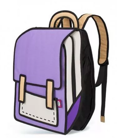 Mochila Pasta Bolsa Desenho Animado 3D Várias Cores