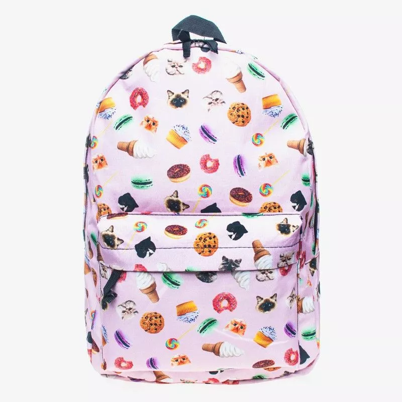 Mochila Pasta Bolsa Doces Candies Lilás