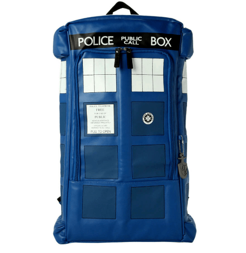Mochila Pasta Bolsa Doctor Who Tardis Cabine Azul