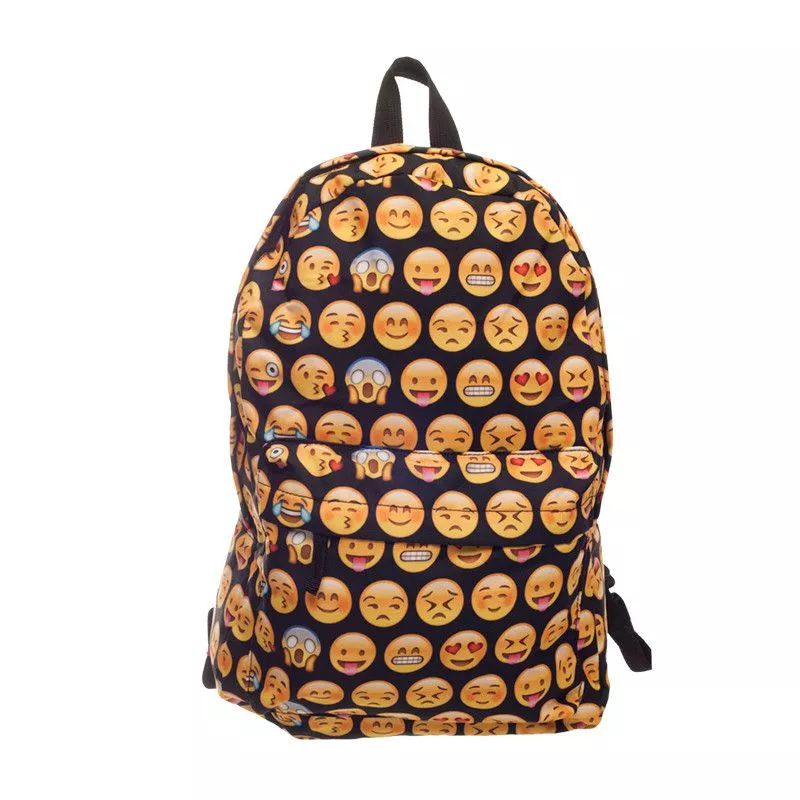 mochila pasta bolsa emoji emoticons Mochila Pasta Bolsa Doces Candies