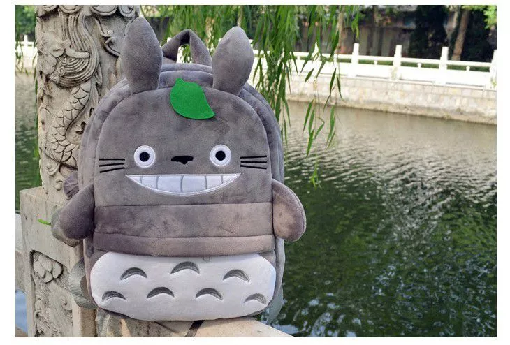 mochila pasta bolsa escolar anime totoro 35cm Pantufa Chinelo Adulto Anime Pokemon Bulbasaur