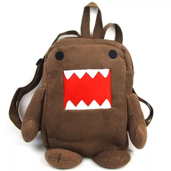 mochila pasta bolsa escolar nickelodeon domo kun personagem 37cm Mochila Pasta Bolsa Fast Food Lanche