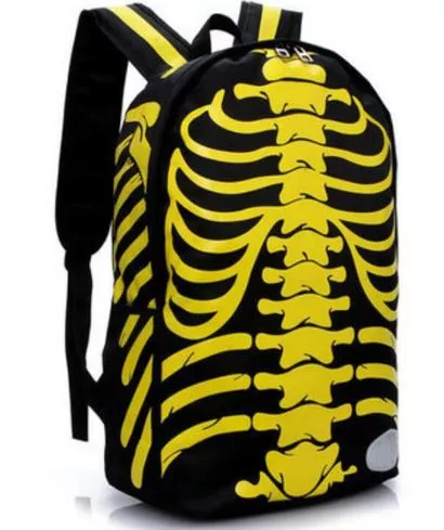 Mochila Pasta Bolsa Esqueleto Raio X